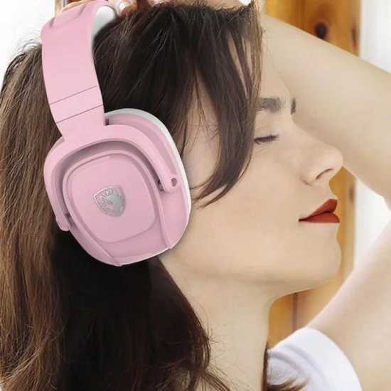 Sades Zpower Gaming Headset &lrm;SA-732 - Pink